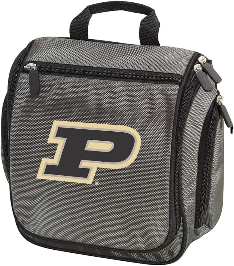Purdue Toiletry Bags or Purdue University Logo Shaving Kit For Men - HANGABLE Overnight Travel Bag