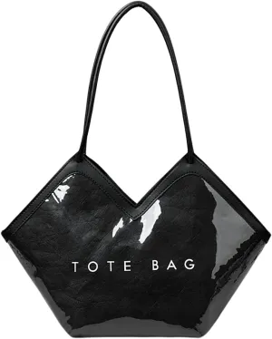 PVC Tote Bag Large Waterproof Kraft Paper Handbags with Zipper Pockets Handle for Women Work Beach Swimming