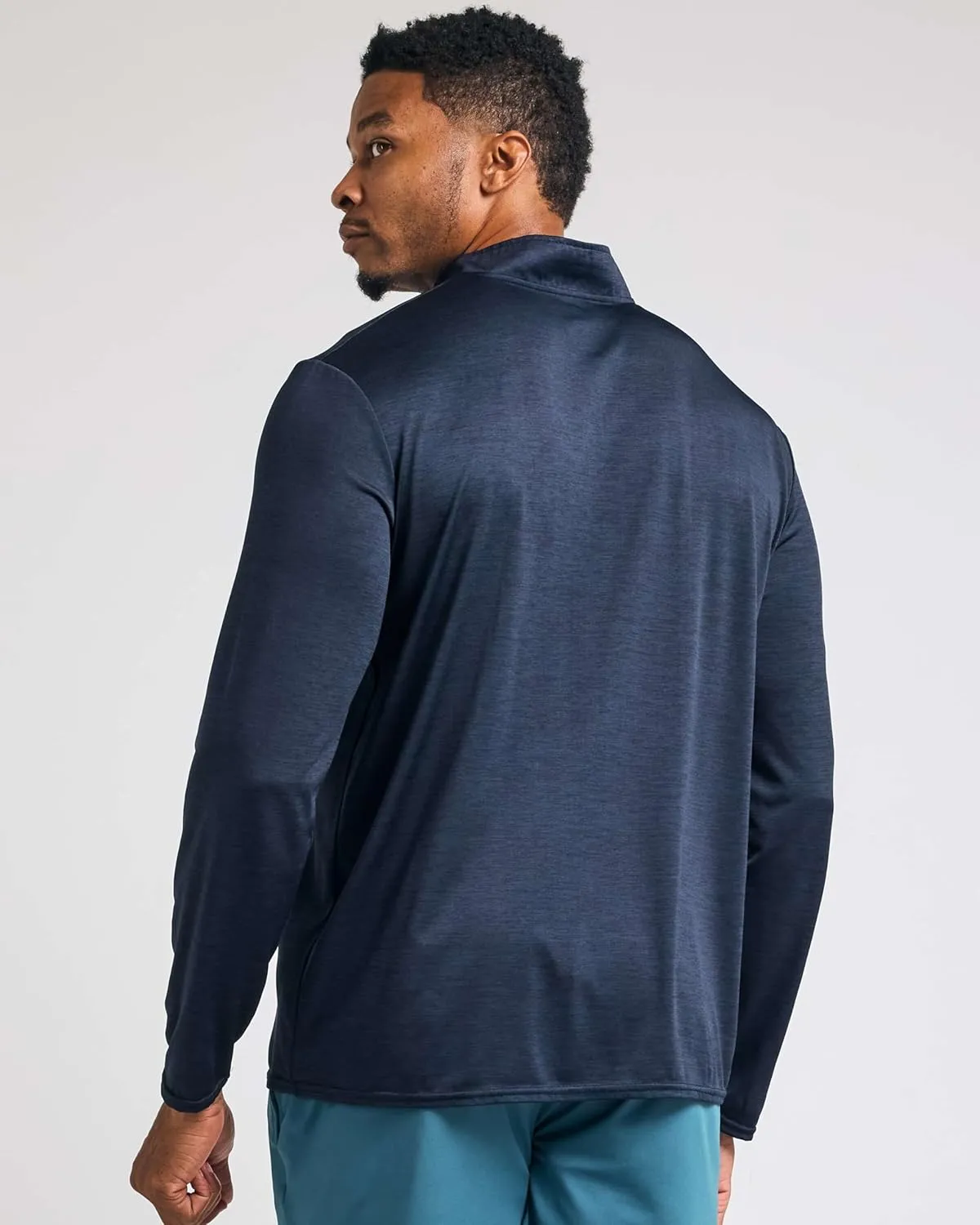 Real Essentials 3 Pack: Men's Dry-Fit Active Quarter Zip Long Sleeve Athletic Performance Pullover (Available in Big & Tall)