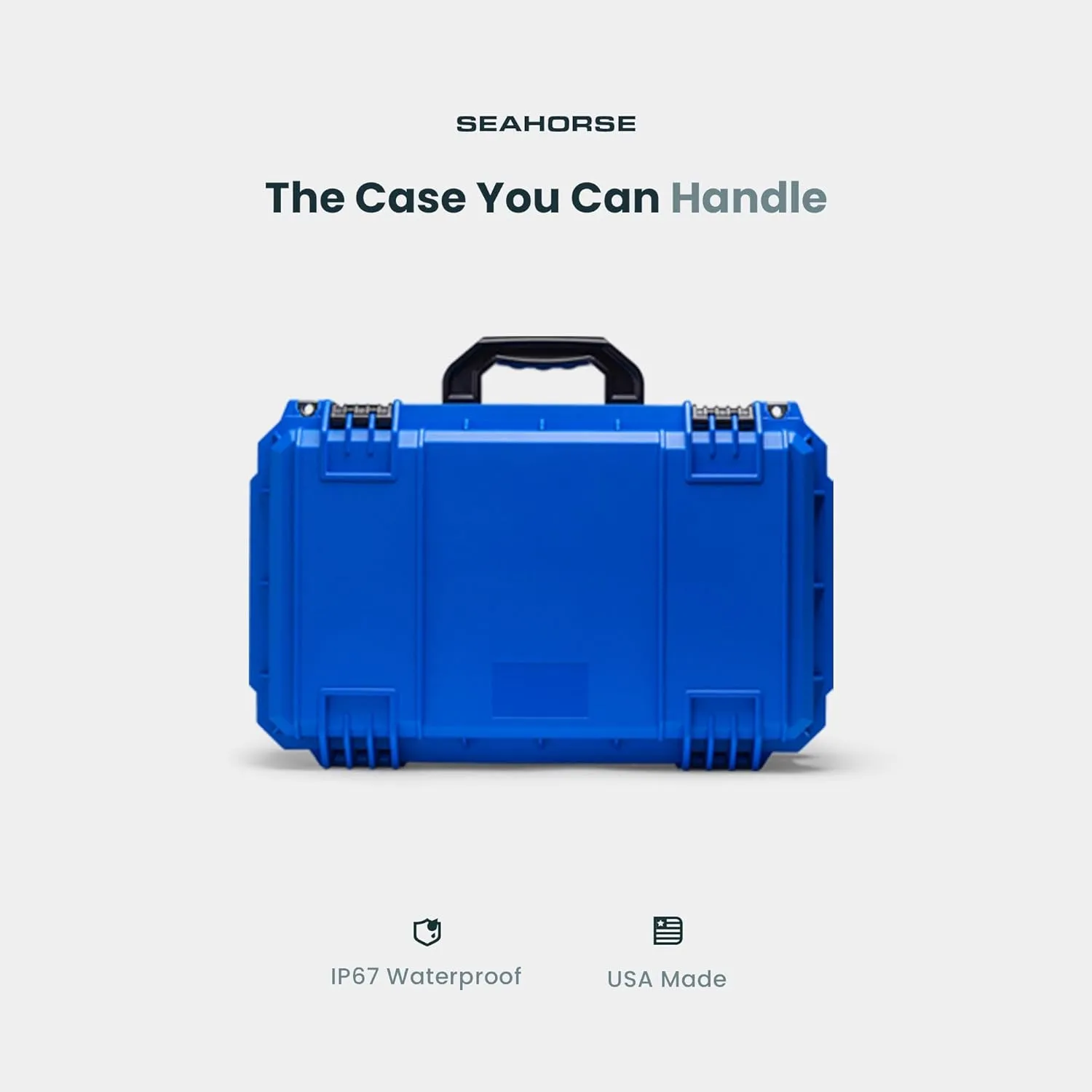 Seahorse 830 Protective Travel Suitcase - TSA Approved/Mil Spec / IP67 Waterproof/USA Made