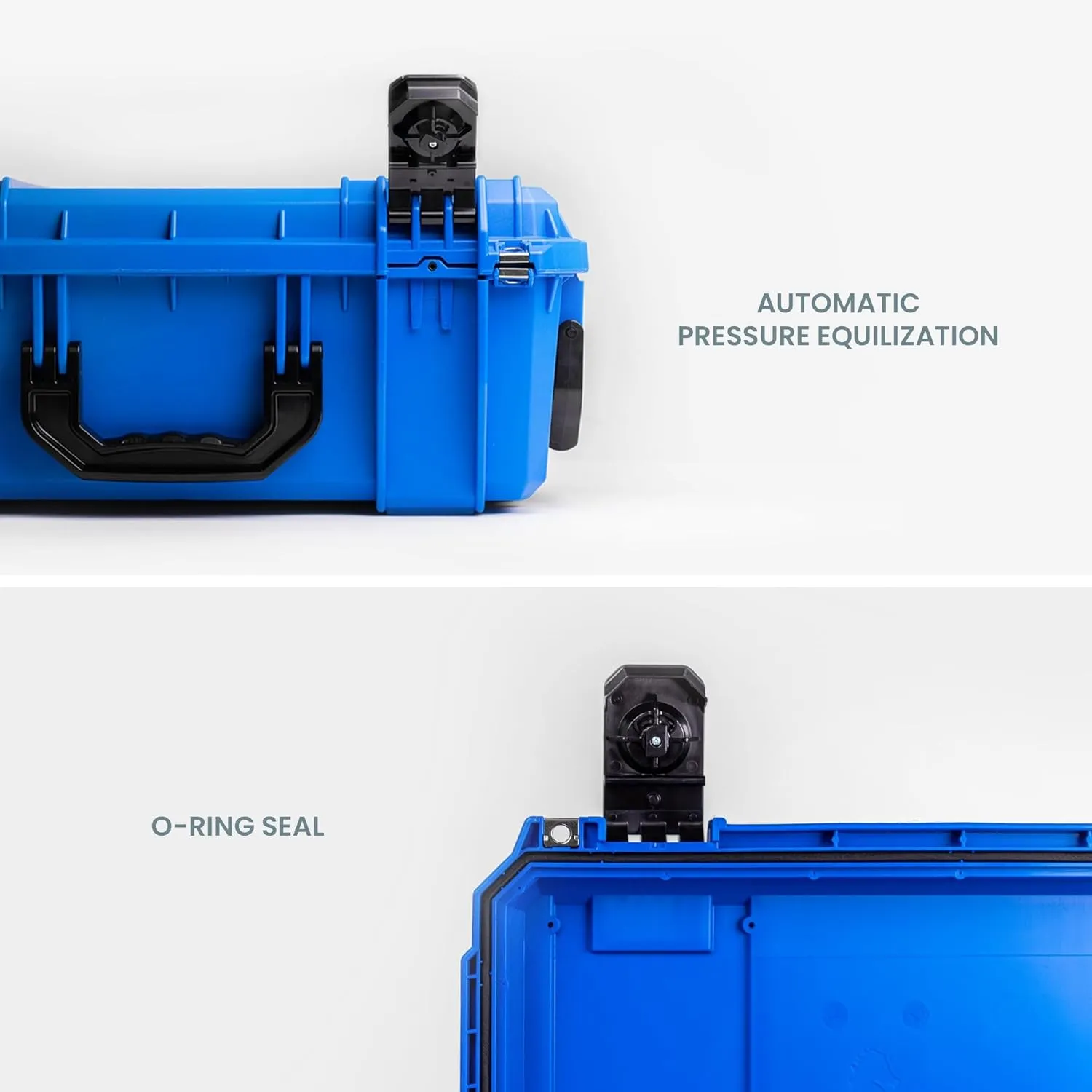 Seahorse 830 Protective Travel Suitcase - TSA Approved/Mil Spec / IP67 Waterproof/USA Made