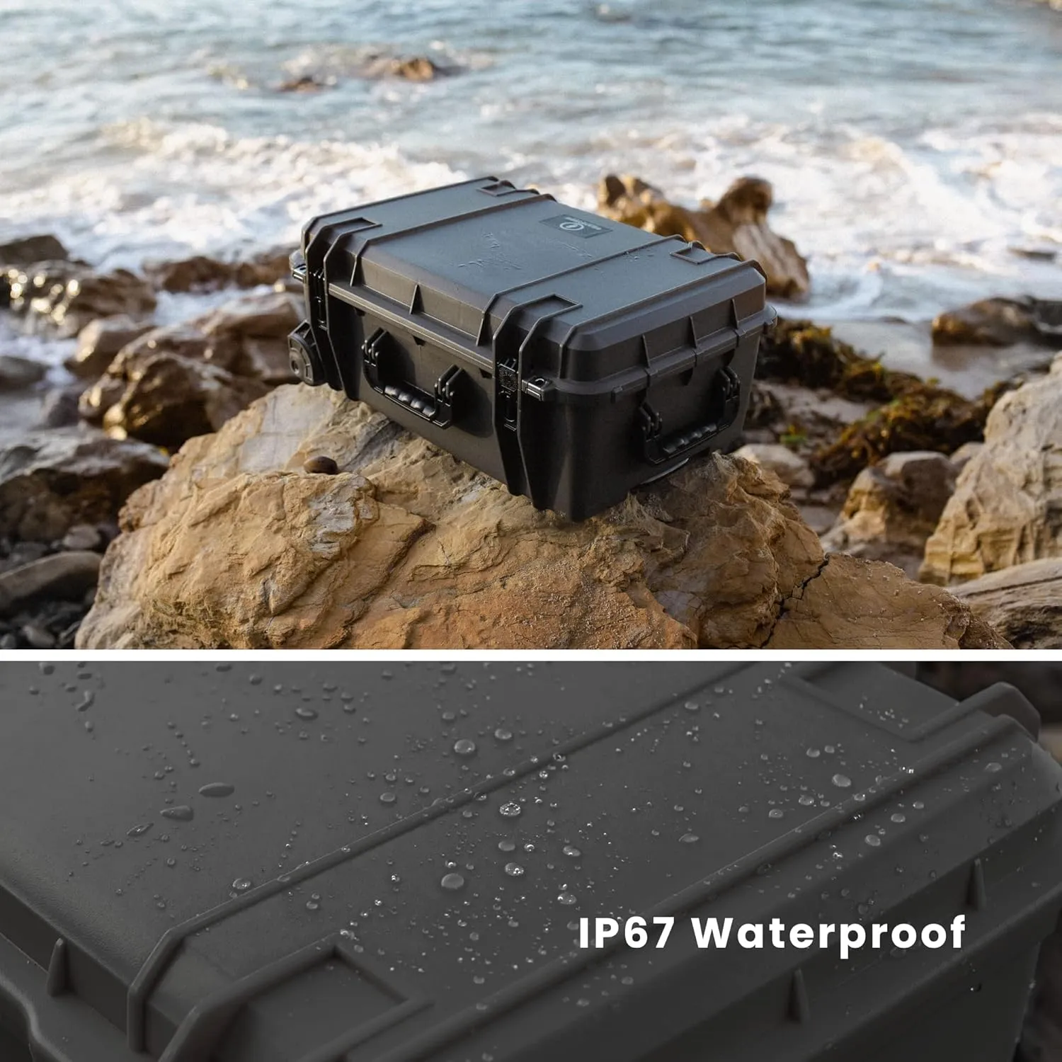 Seahorse 920 Protective Travel Suitcase - TSA Approved/Mil Spec / IP67 Waterproof/USA Made