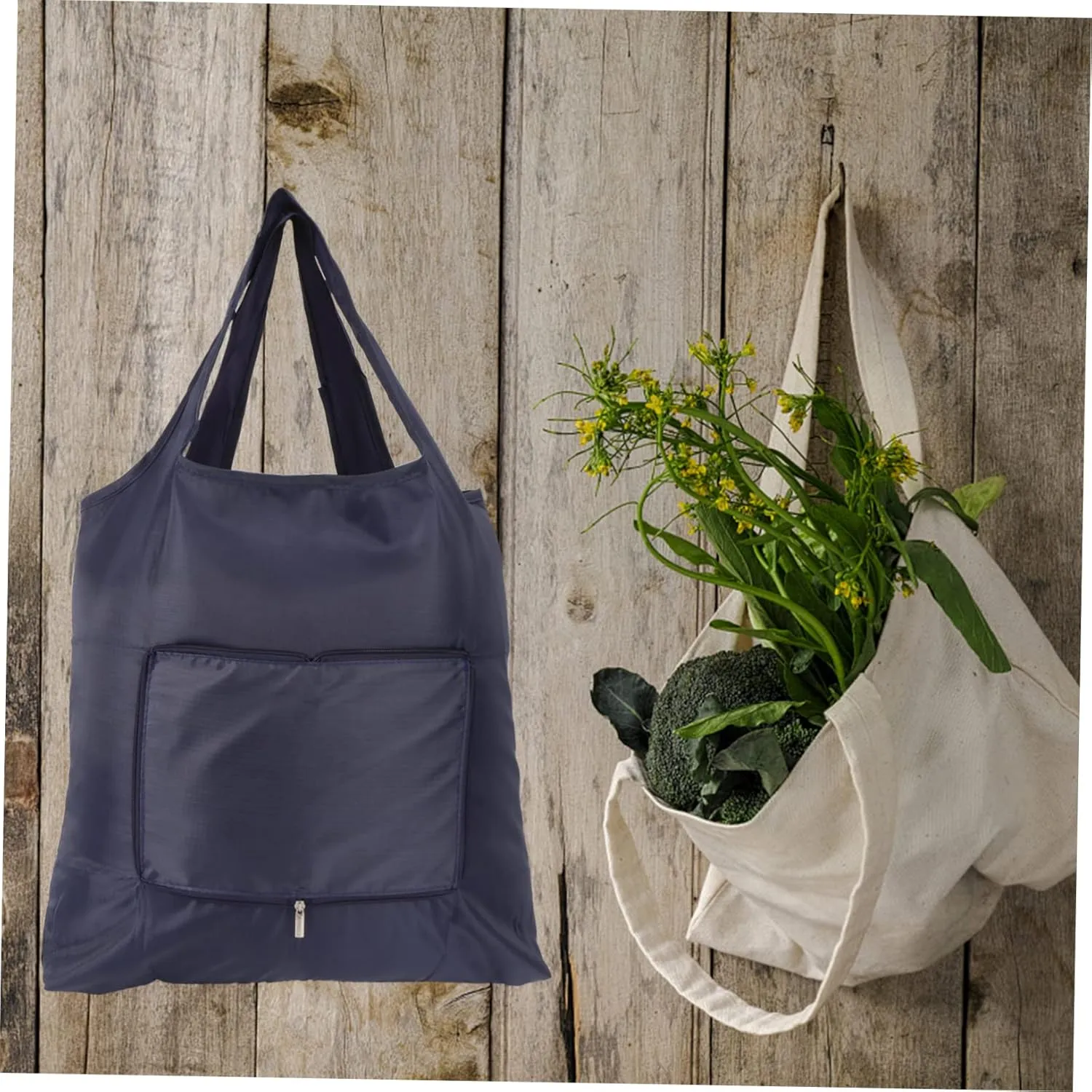 Shopping Bag Supermarket Storage Bags Plain Portable with Reusable Shopping Tote Bag Tote Pouch Cotton