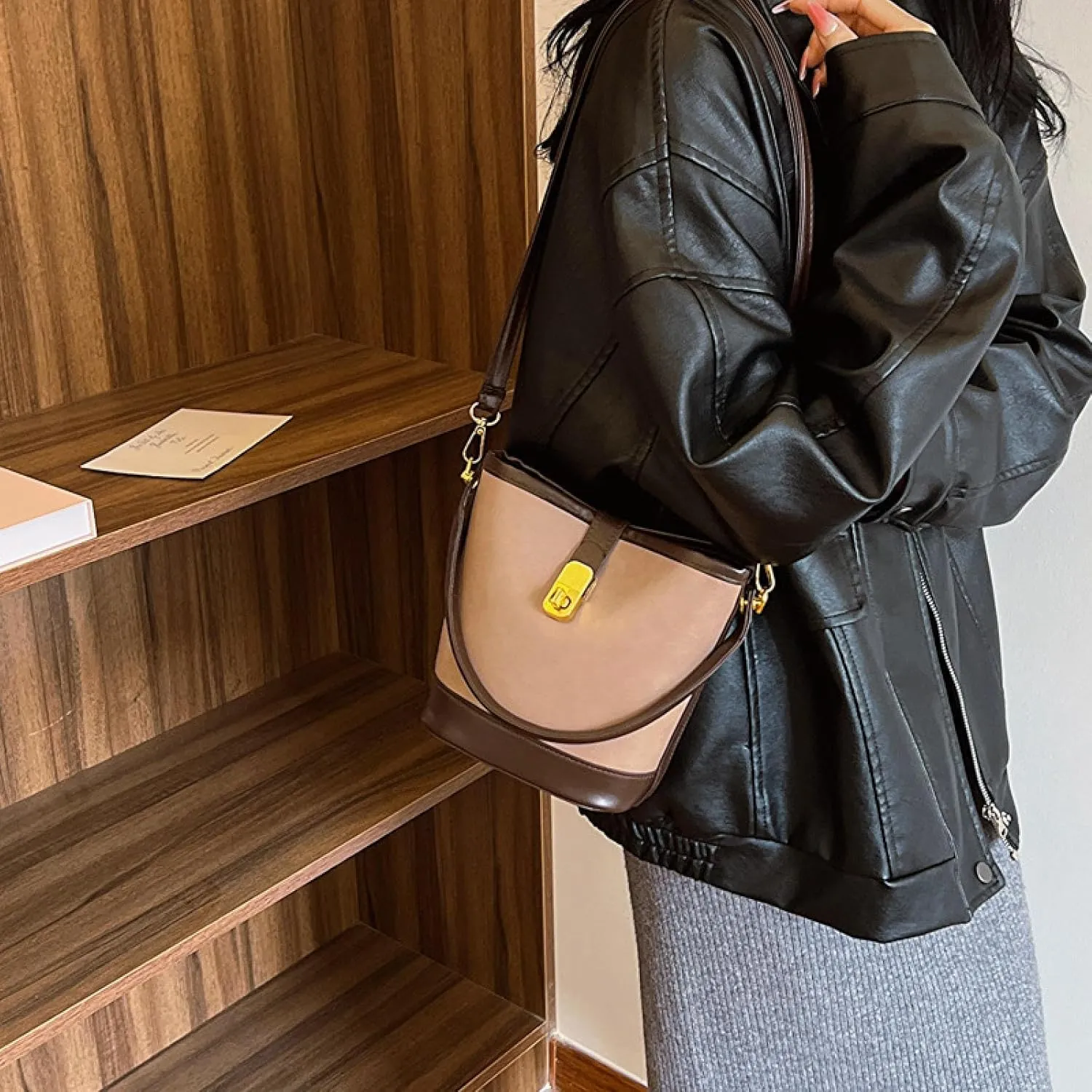Shoulder Crossbody Bucket Handbags,