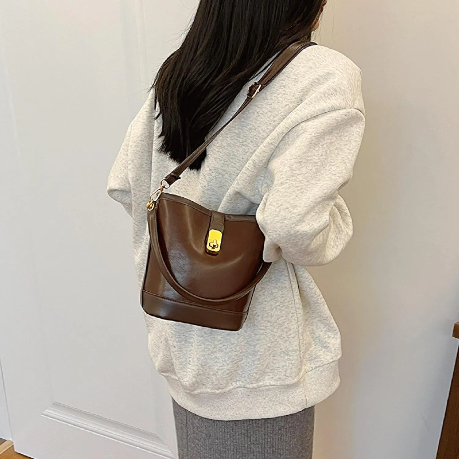 Shoulder Crossbody Bucket Handbags,