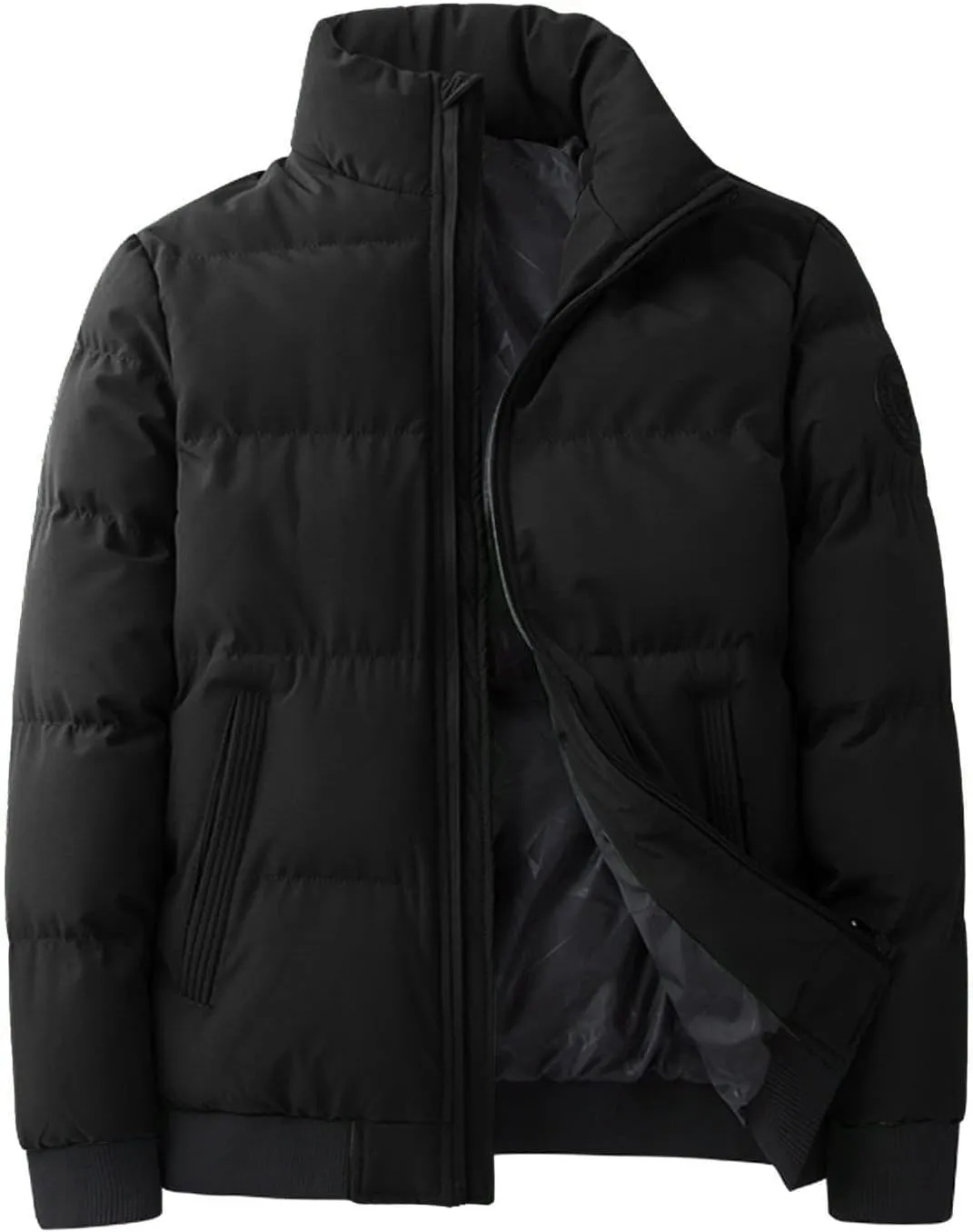 Sport Jackets for Men Men's Hooded Cotton Padded Jacket Extra Thick Warm Short Padded Jacket Jackets