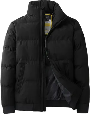 Sport Jackets for Men Men's Hooded Cotton Padded Jacket Extra Thick Warm Short Padded Jacket Jackets