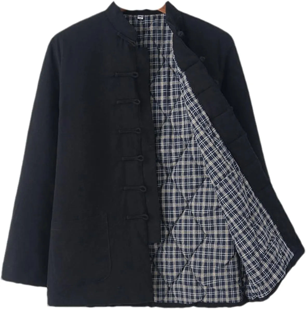 Tang Suit Hanbok Thickened Cotton Jacket Men's Retro Style Padded Jacket Winter Cotton Linen Coat Jacket