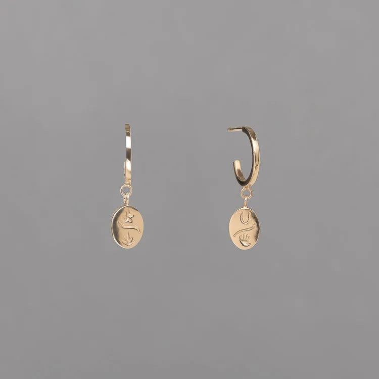 TINY ELEMENTAL CHARM HOOP