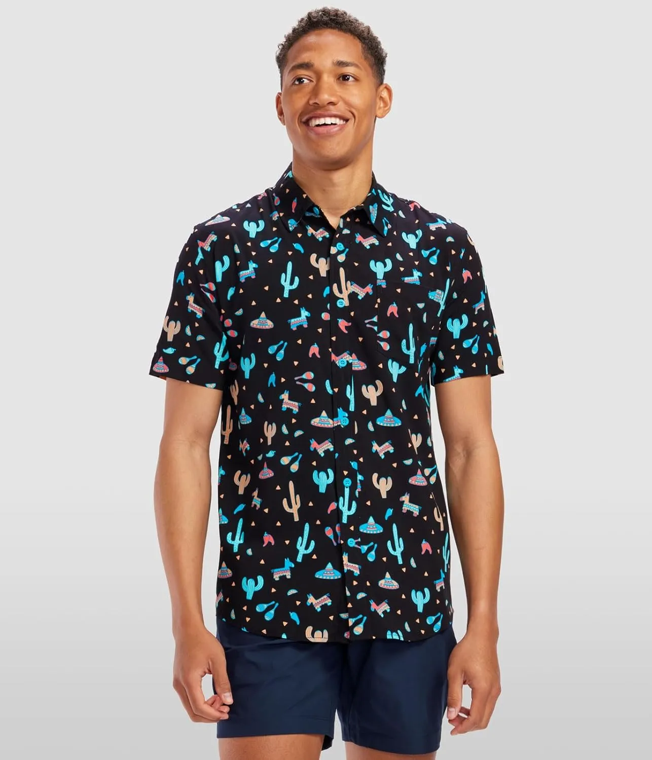 Tipsy Elves Hawaiian Shirts for Men - Mens Casual Beach Summer Shirts - Stretch Fabric with Modern Fit