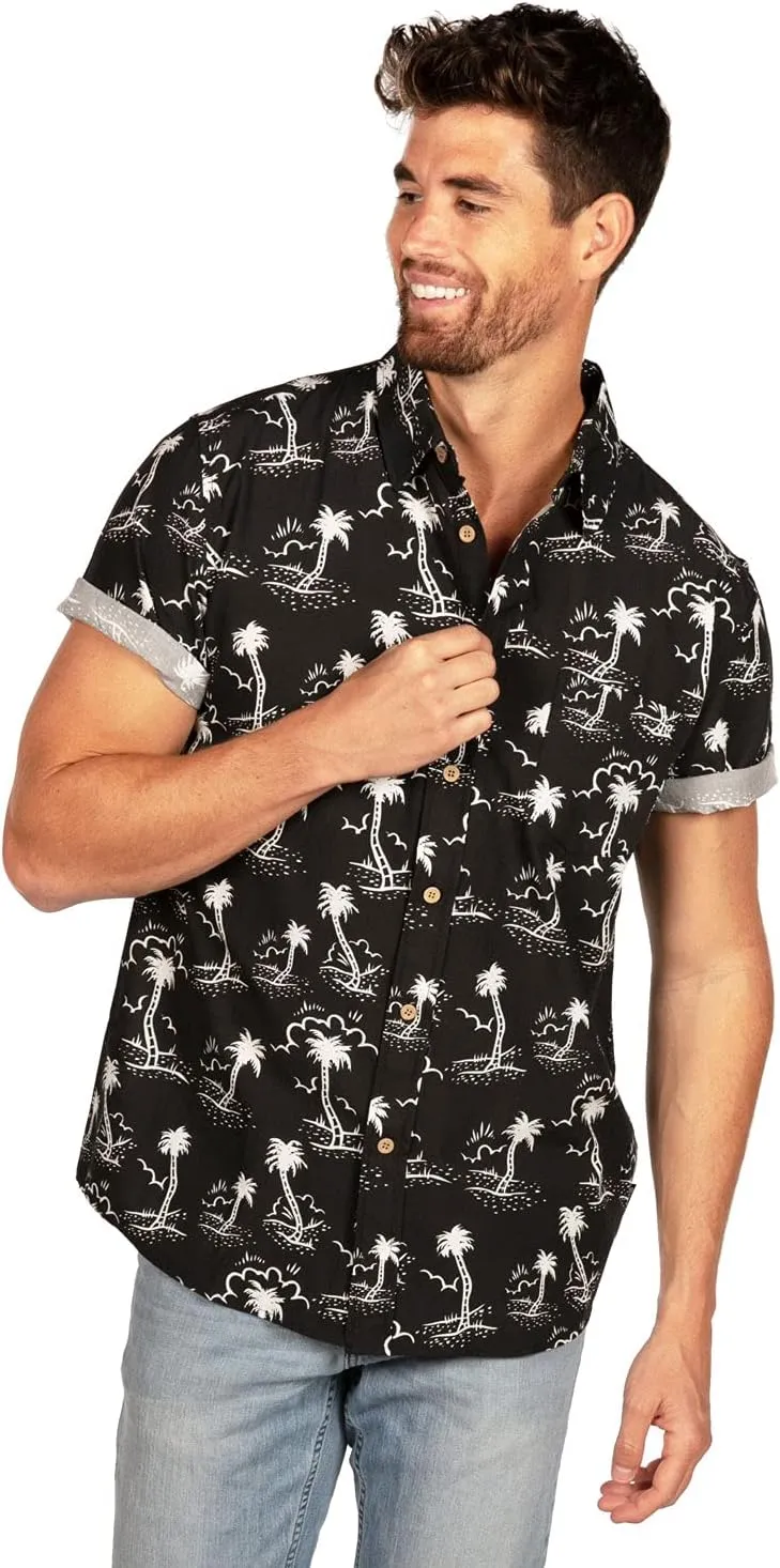 Tipsy Elves Hawaiian Shirts for Men - Mens Casual Beach Summer Shirts - Stretch Fabric with Modern Fit