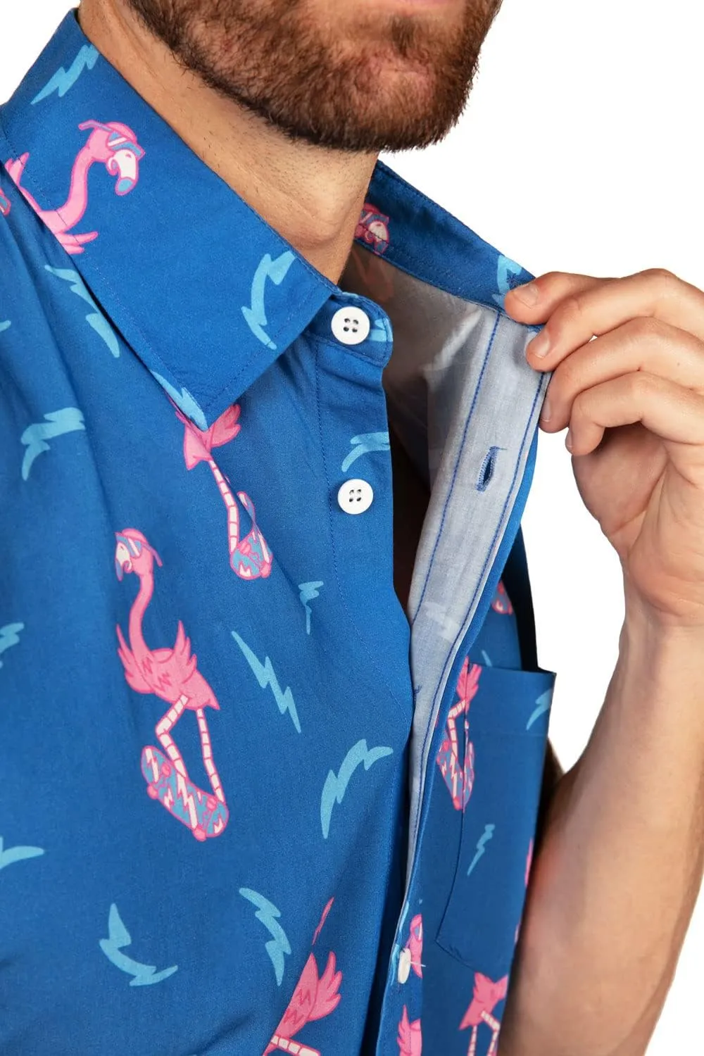 Tipsy Elves Hawaiian Shirts for Men - Mens Casual Beach Summer Shirts - Stretch Fabric with Modern Fit