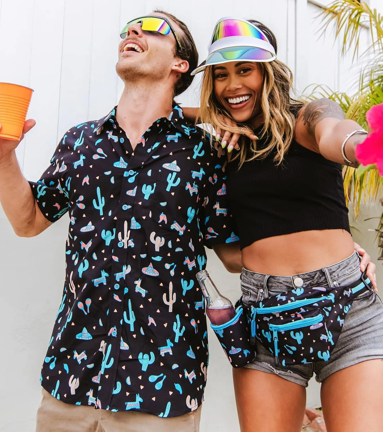 Tipsy Elves Hawaiian Shirts for Men - Mens Casual Beach Summer Shirts - Stretch Fabric with Modern Fit