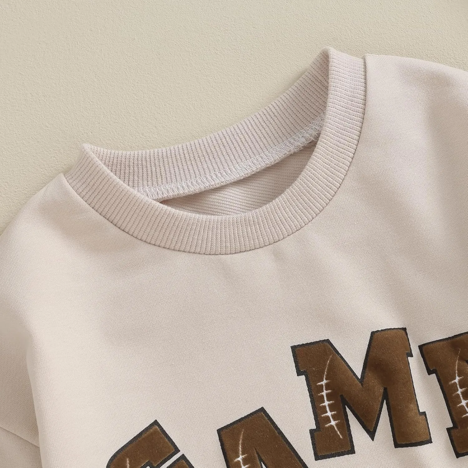 Toddler Baby Boy Football Outfit On Sundays We Watch Football with Daddy Sweatshirt Top Pants Set Fall Clothes