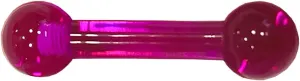Tongue Ring 6G External Threaded UV Reactive Acrylic Straight Barbell Piercing Bar 5/8 Inch (15mm)