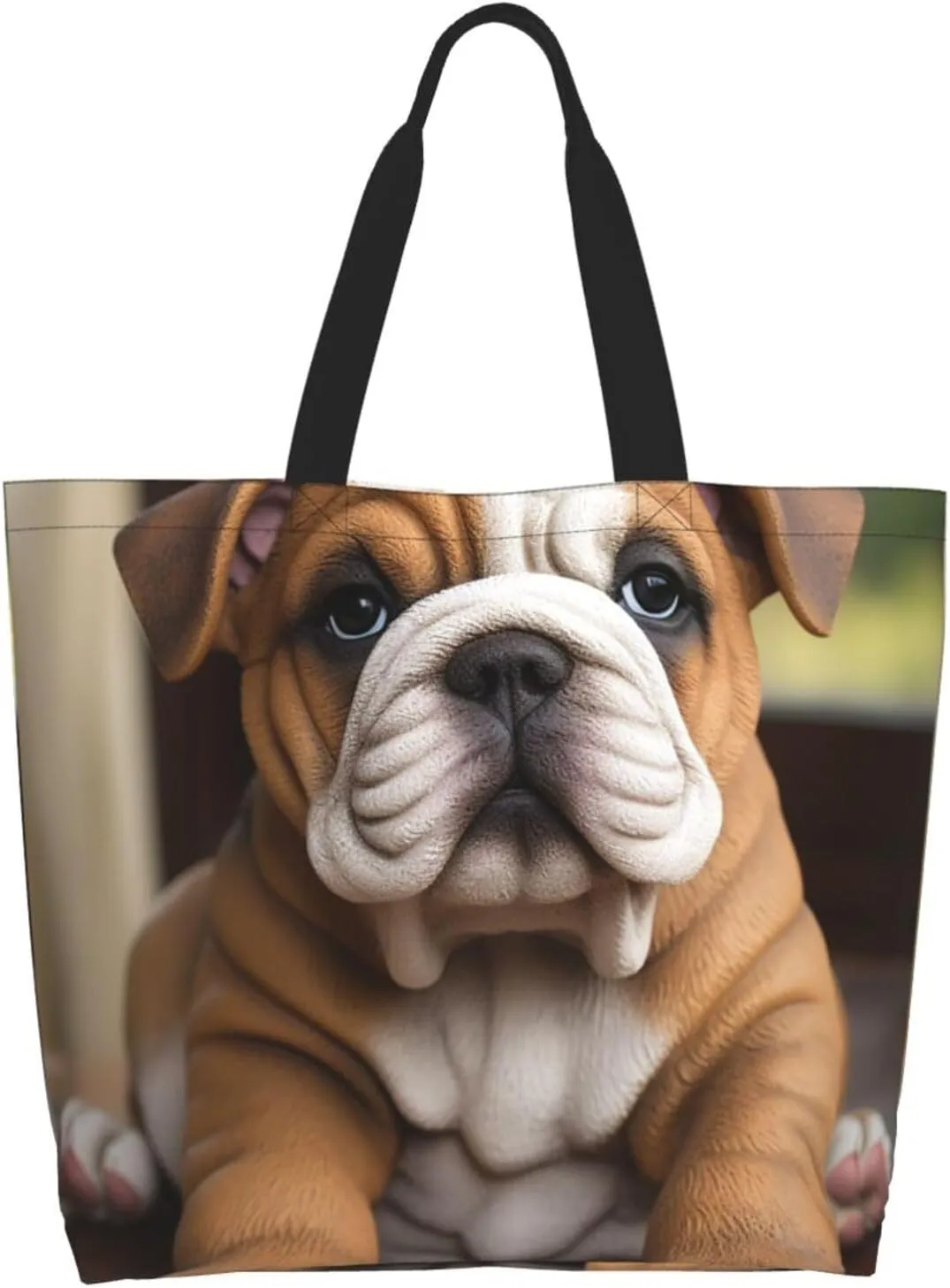 Tote Bag for Women Grocery Bag Reusable Shopping Bag Cartoon Dinosaur Images Handbag Foldable Shoulder Bag