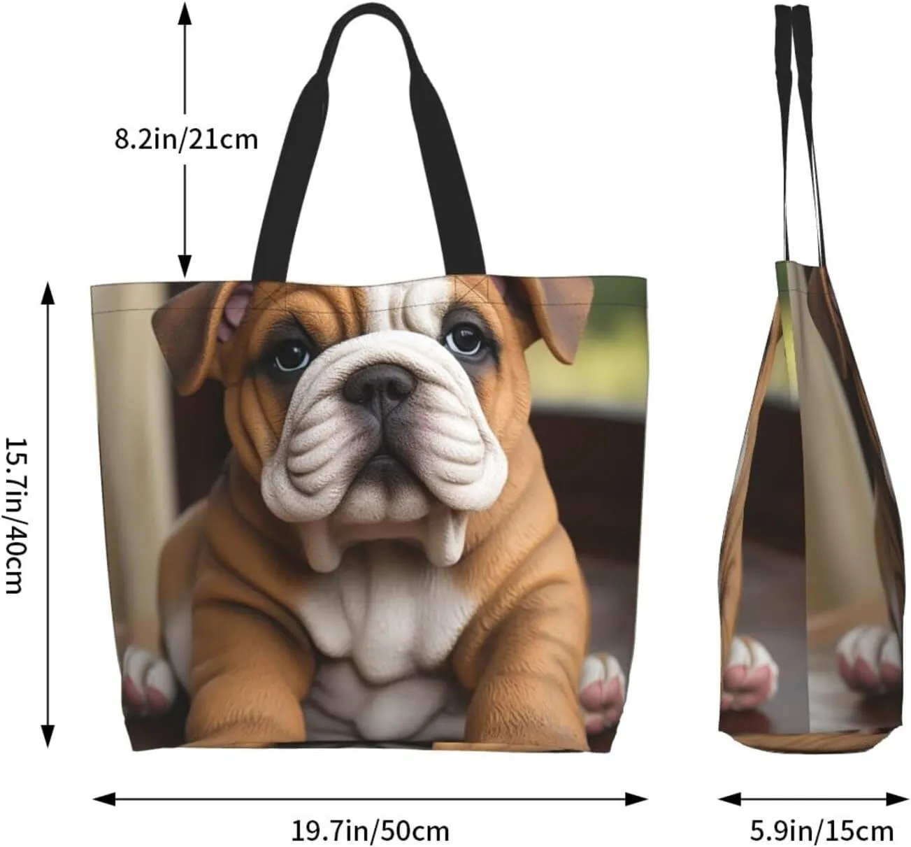 Tote Bag for Women Grocery Bag Reusable Shopping Bag Cartoon Dinosaur Images Handbag Foldable Shoulder Bag