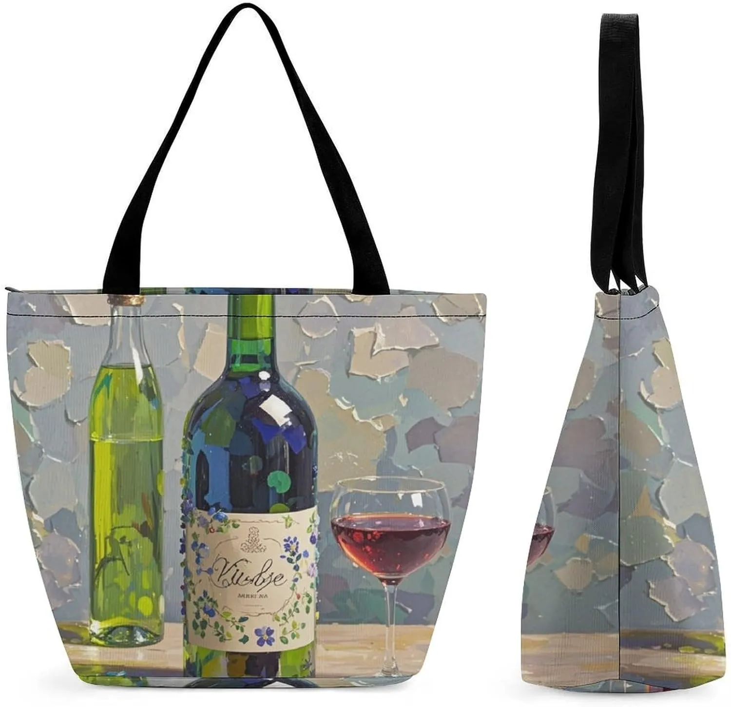 Tote Bag for Women Grocery Bag White Doves Fly Foldable Shopping Bags Reusable Large Tote Bag