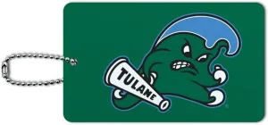 Tulane University Primary Logo Luggage Card Suitcase Carry-On ID Tag