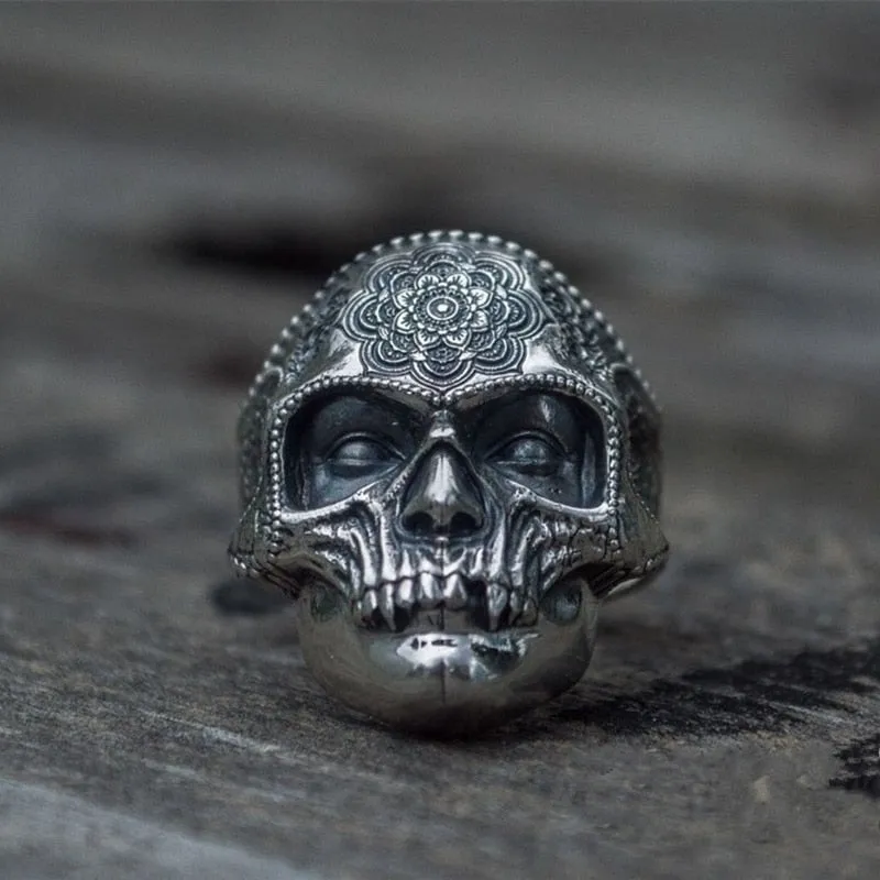 Unique Stainless Steel Heavy Skull Style Men Fashion Rings
