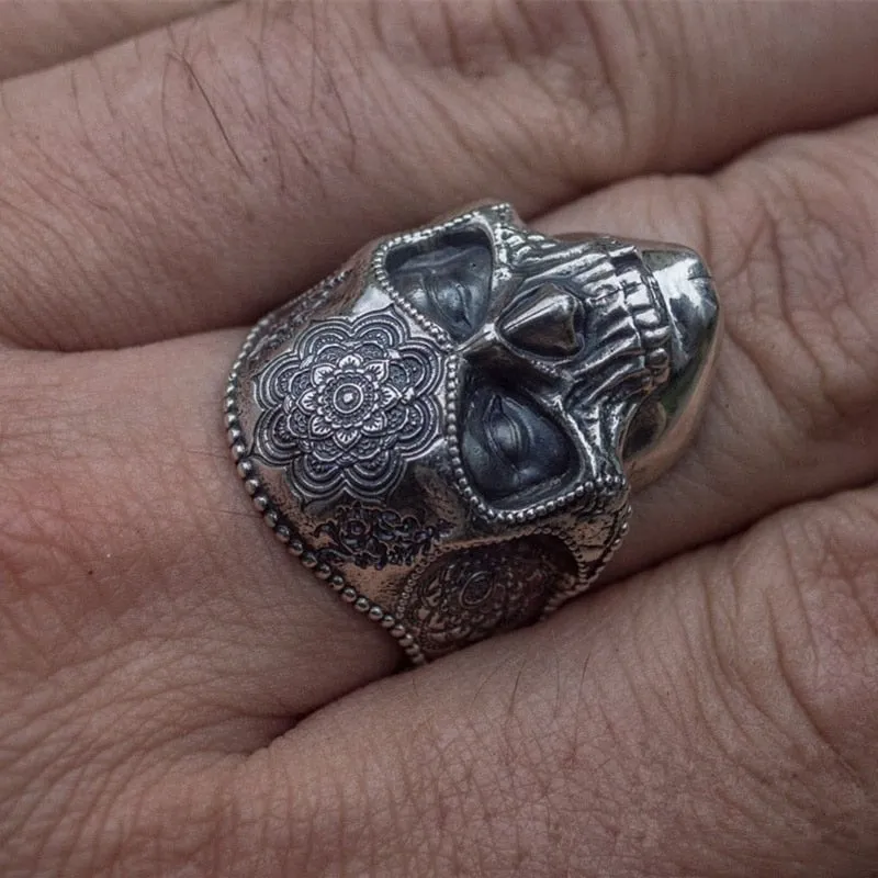 Unique Stainless Steel Heavy Skull Style Men Fashion Rings