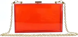 Women Clear Purse, Acrylic Evening Clutch Bag, Women Clear Purse Bag,Transparent Crossbody Shoulder Handle Handbag