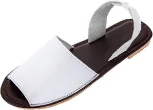 Women Flat Slip on Sandals Summer Casual Fish Mouth Open Toe Elastic Straps Sandals Solid Color Lightweight Comfortable Outdoor Ladies Shoes