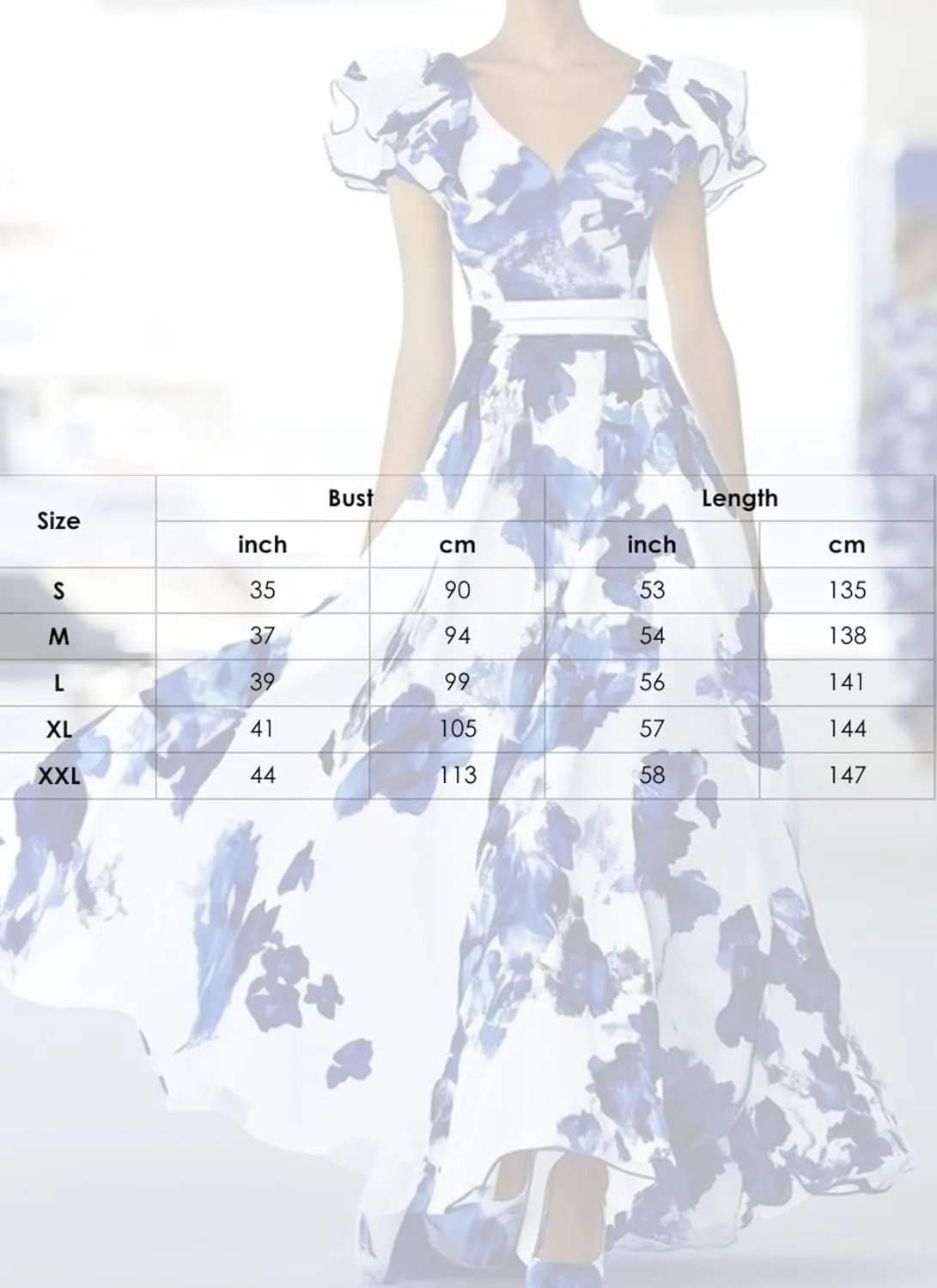 Womens Floral Print V Neck Sleeveless Maxi Dress Elegant Formal A Line Empire Waist Evening Party Dress