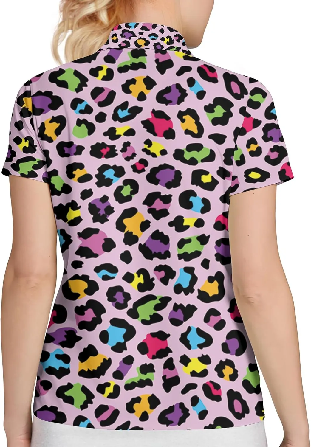 Womens Golf Shirt Funny Polo Shirts for Women Crazy Golf Outfit, Small, Aop-wpol-64653