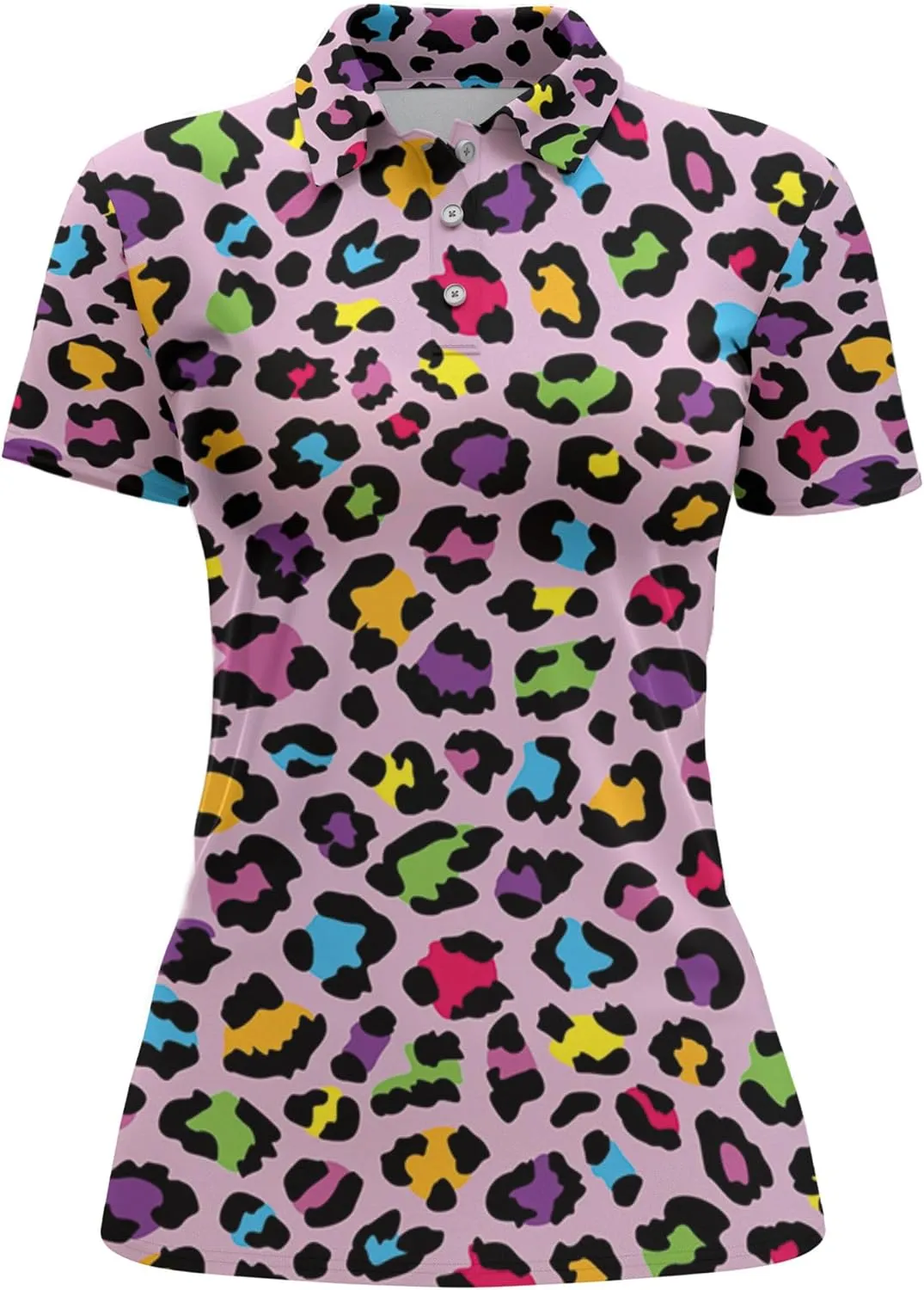 Womens Golf Shirt Funny Polo Shirts for Women Crazy Golf Outfit, Small, Aop-wpol-64653