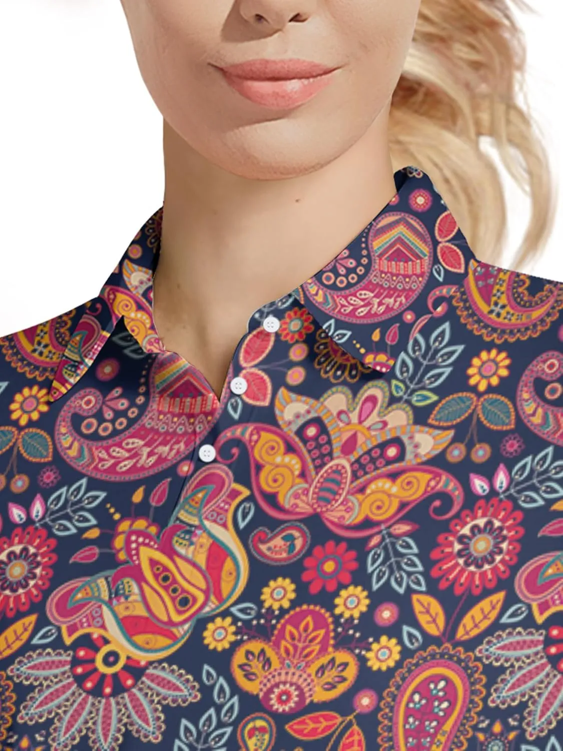 Womens Golf Shirt Funny Polo Shirts for Women Golf Outfit Crazy Gifts
