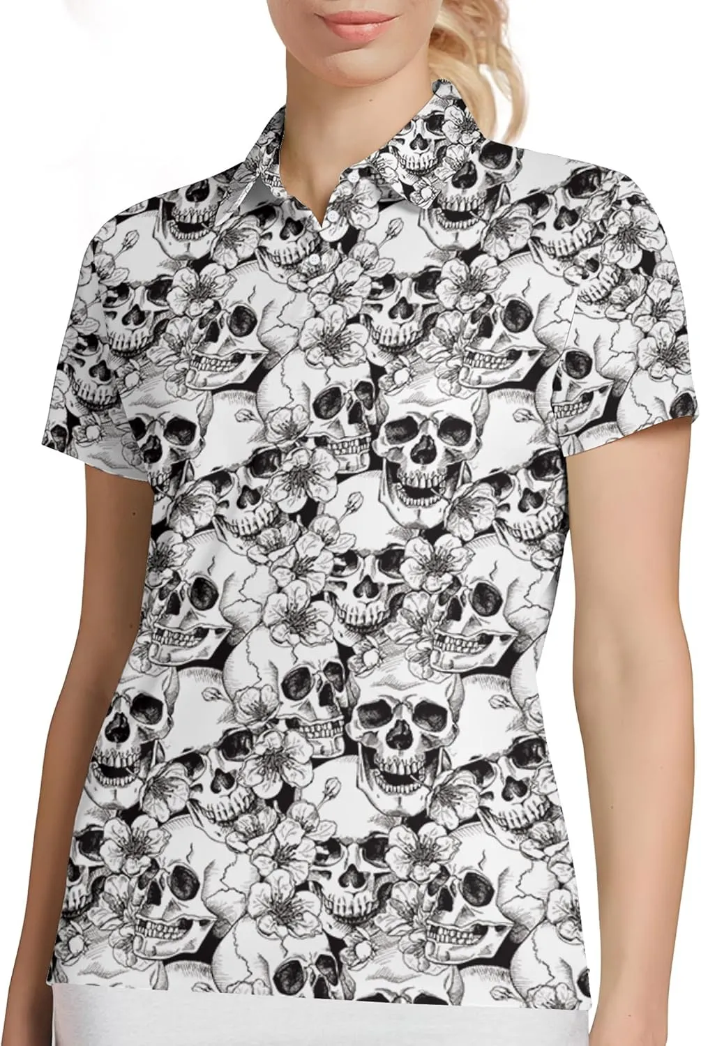 Womens Golf Shirt Funny Polo Shirts for Women Golf Outfit Crazy Gifts