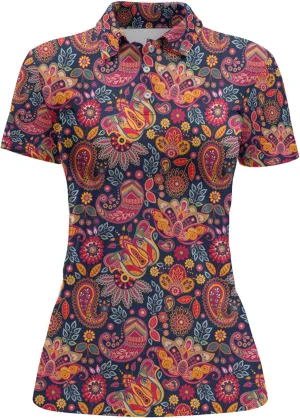 Womens Golf Shirt Funny Polo Shirts for Women Golf Outfit Crazy Gifts