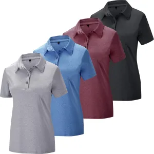Women's Polo Shirts Athletic Golf Shirts Women Lightweight Womens Polo Shirts Short Sleeve Quick Dry Womens Shirt