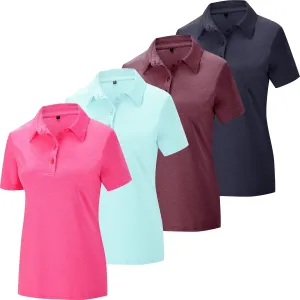 Women's Polo Shirts Athletic Golf Shirts Women Lightweight Womens Polo Shirts Short Sleeve Quick Dry Womens Shirt