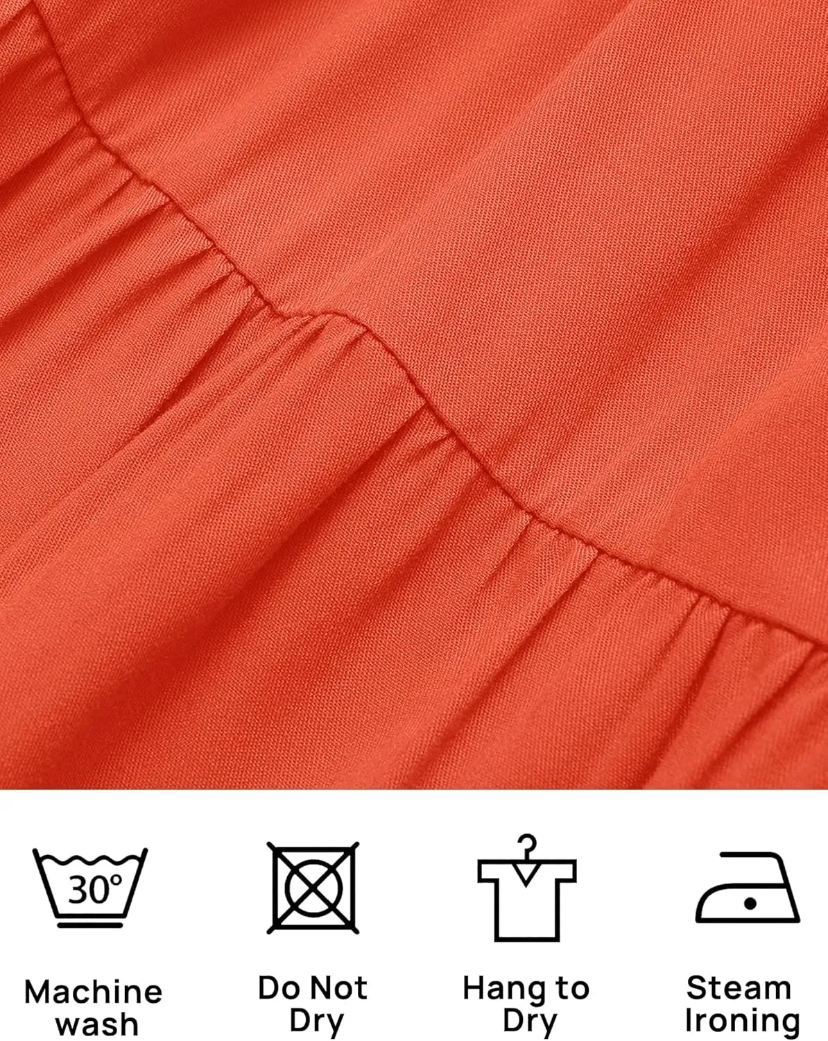ZESICA Women's 2025 Summer Square Neck Short Puff Sleeve Solid Color High Waist Casual Smocked Flowy A Line Tiered Midi Dress