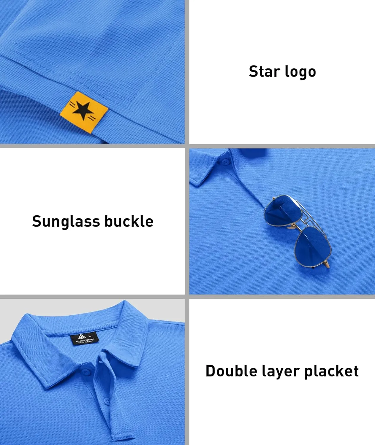 ZITY 3 Pack Mens Polo Shirt Short Sleeve Sports Performance Business Casual Golf Shirts for Men Collared Tactical T-Shirts